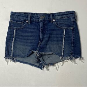 Lucky Brand | High Rose Raw Hem Shortie Shorts